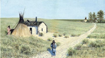 Fort Totten Trail nativos americanos de las Indias Occidentales Henry Farny Pinturas al óleo